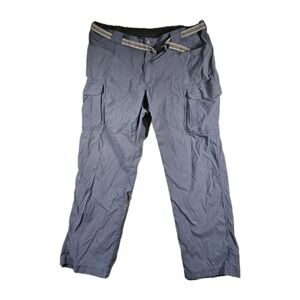 Duluth Trading Co Dry On The Fly Cargo Pants Mens 3XL x32 Blue Nylon 71700